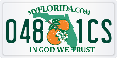 FL license plate 0481CS