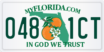 FL license plate 0481CT