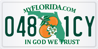 FL license plate 0481CY