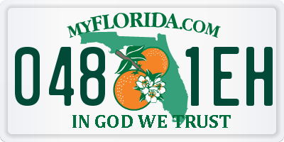 FL license plate 0481EH
