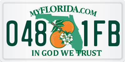 FL license plate 0481FB