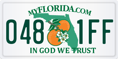FL license plate 0481FF