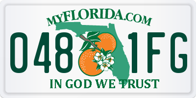 FL license plate 0481FG