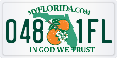 FL license plate 0481FL