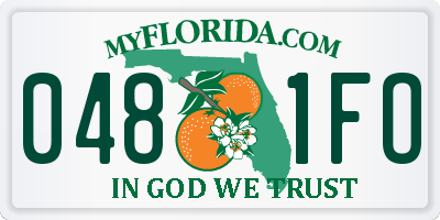 FL license plate 0481FO