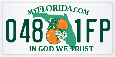 FL license plate 0481FP