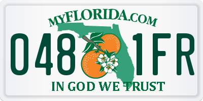 FL license plate 0481FR