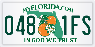 FL license plate 0481FS