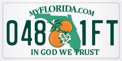 FL license plate 0481FT