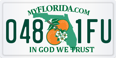 FL license plate 0481FU