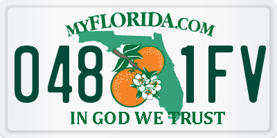 FL license plate 0481FV
