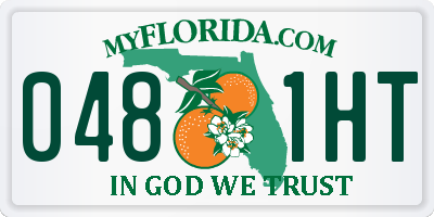 FL license plate 0481HT