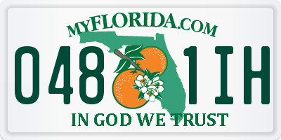 FL license plate 0481IH