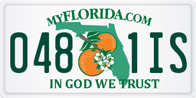 FL license plate 0481IS