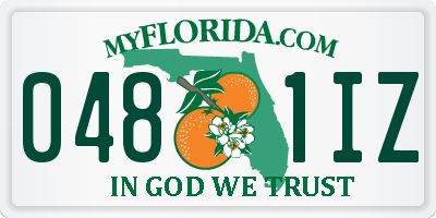 FL license plate 0481IZ