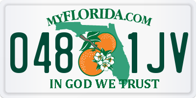 FL license plate 0481JV