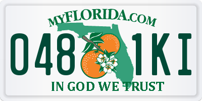 FL license plate 0481KI