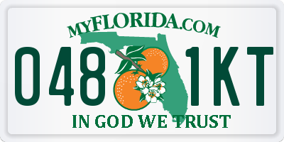 FL license plate 0481KT