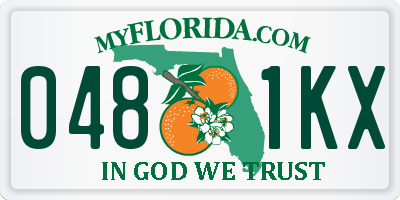 FL license plate 0481KX