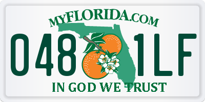 FL license plate 0481LF
