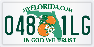 FL license plate 0481LG