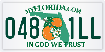 FL license plate 0481LL