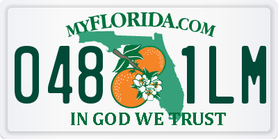 FL license plate 0481LM