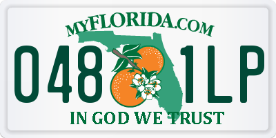 FL license plate 0481LP