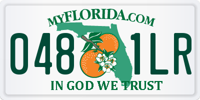 FL license plate 0481LR
