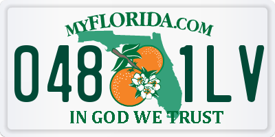 FL license plate 0481LV