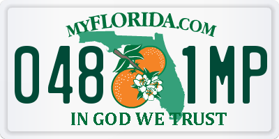 FL license plate 0481MP