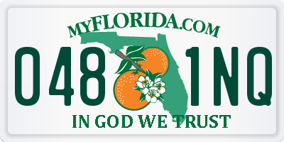FL license plate 0481NQ