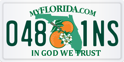FL license plate 0481NS