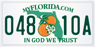 FL license plate 0481OA