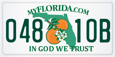 FL license plate 0481OB