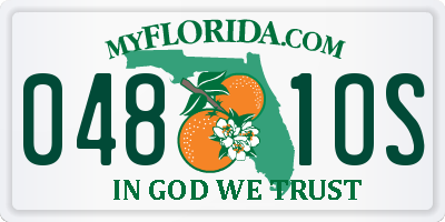 FL license plate 0481OS
