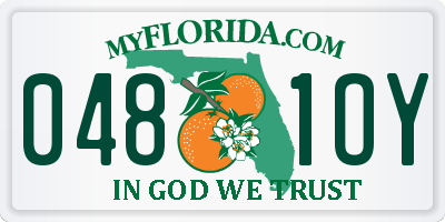 FL license plate 0481OY