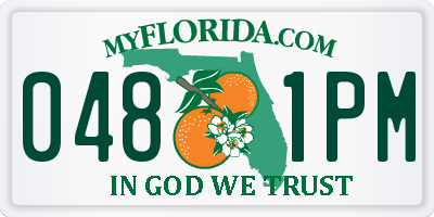 FL license plate 0481PM