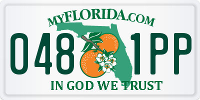 FL license plate 0481PP