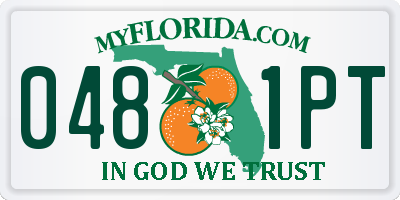 FL license plate 0481PT