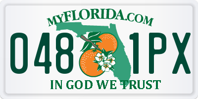 FL license plate 0481PX