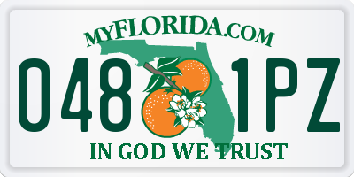 FL license plate 0481PZ
