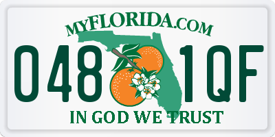 FL license plate 0481QF