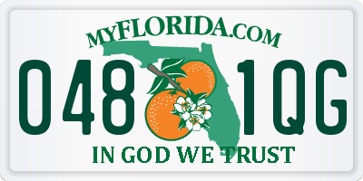FL license plate 0481QG