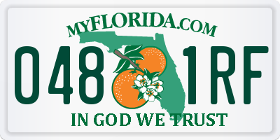 FL license plate 0481RF