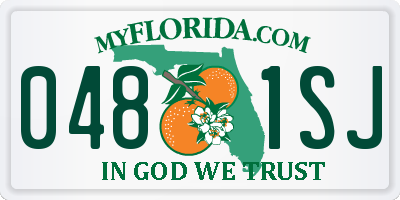 FL license plate 0481SJ
