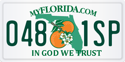 FL license plate 0481SP