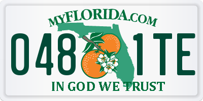 FL license plate 0481TE