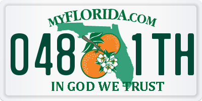FL license plate 0481TH