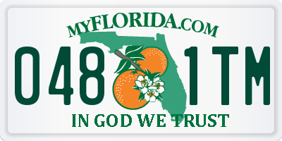 FL license plate 0481TM